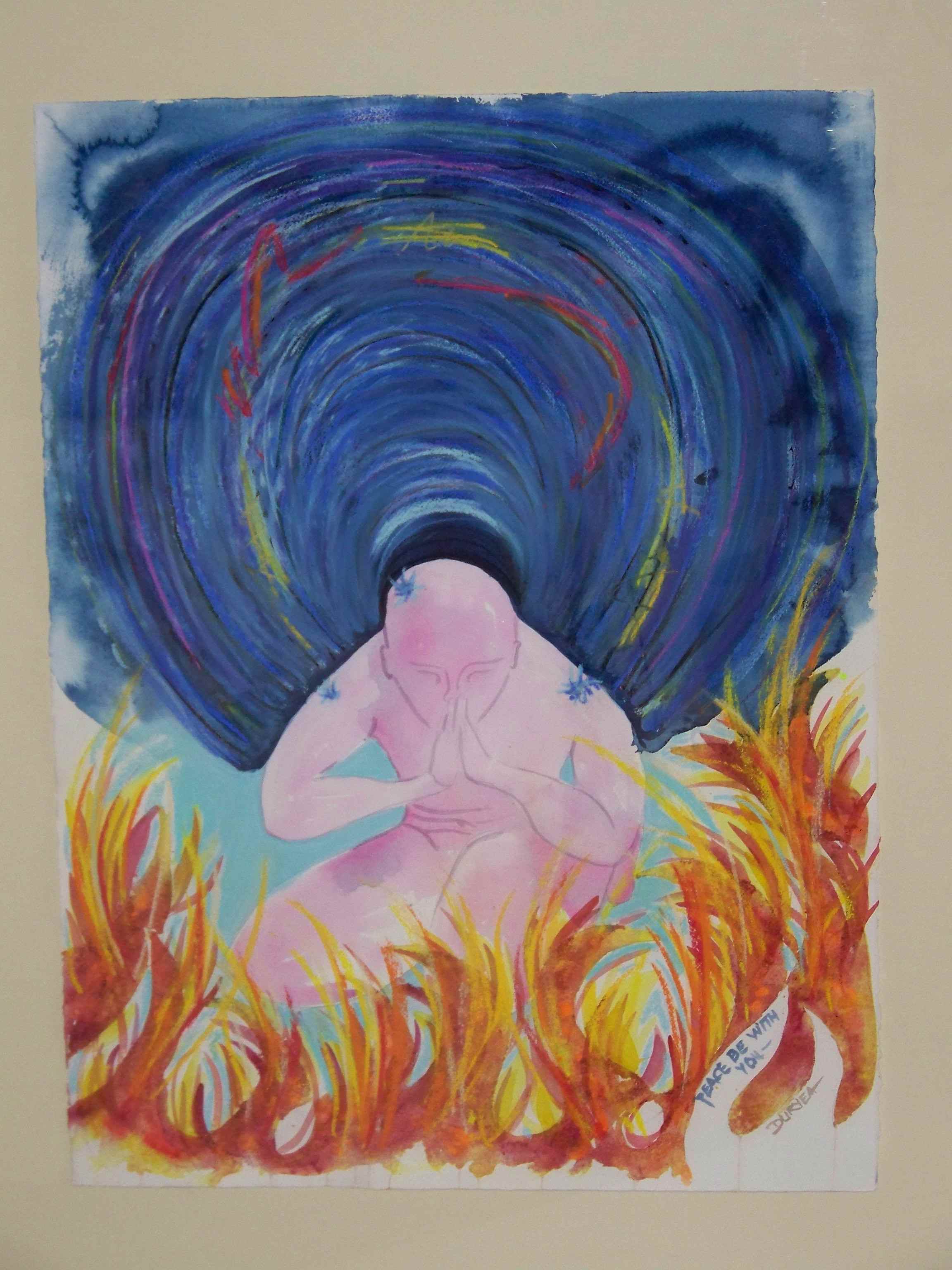 Photo of watercolor painting.