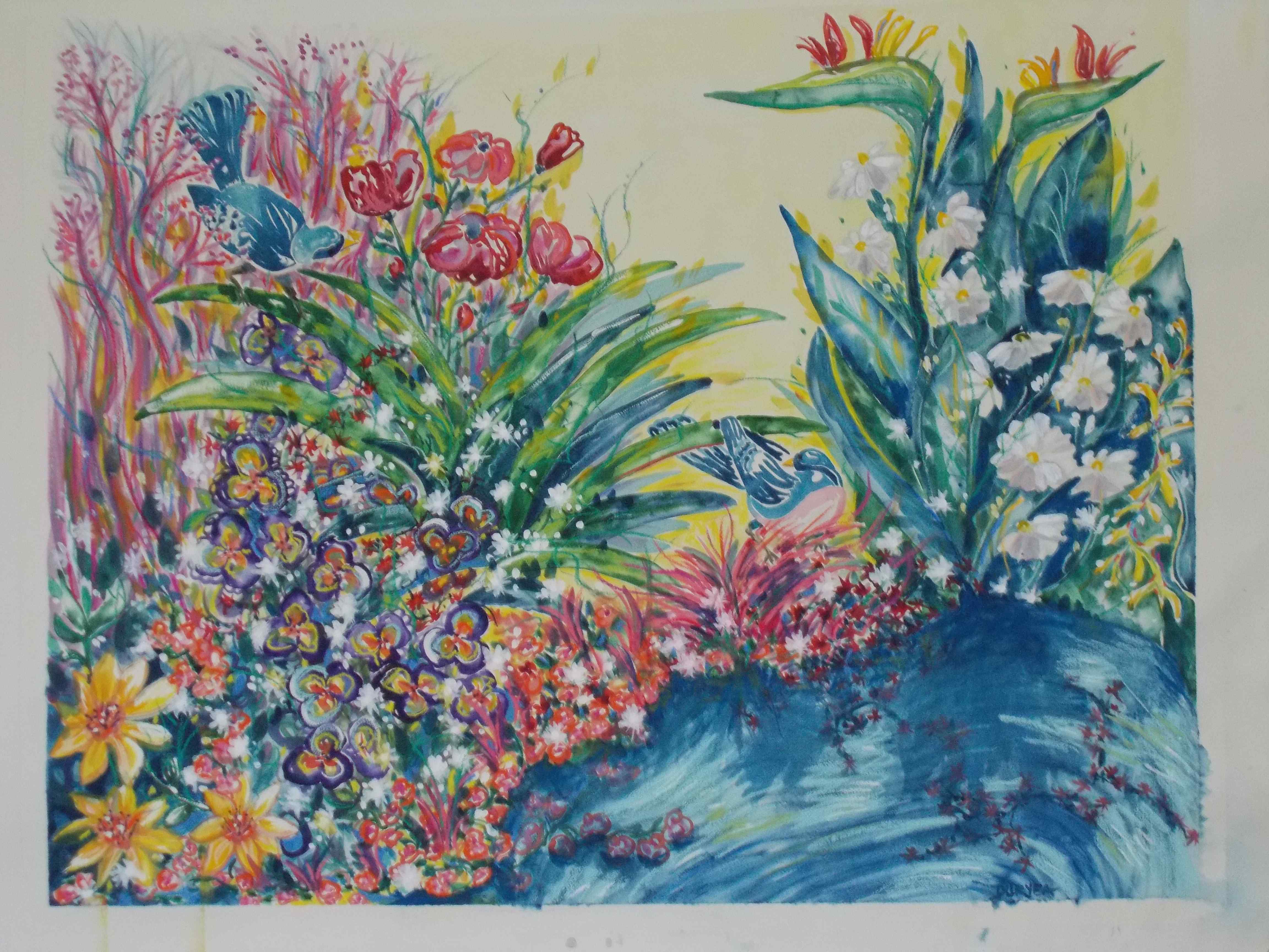 Photo of watercolor painting.