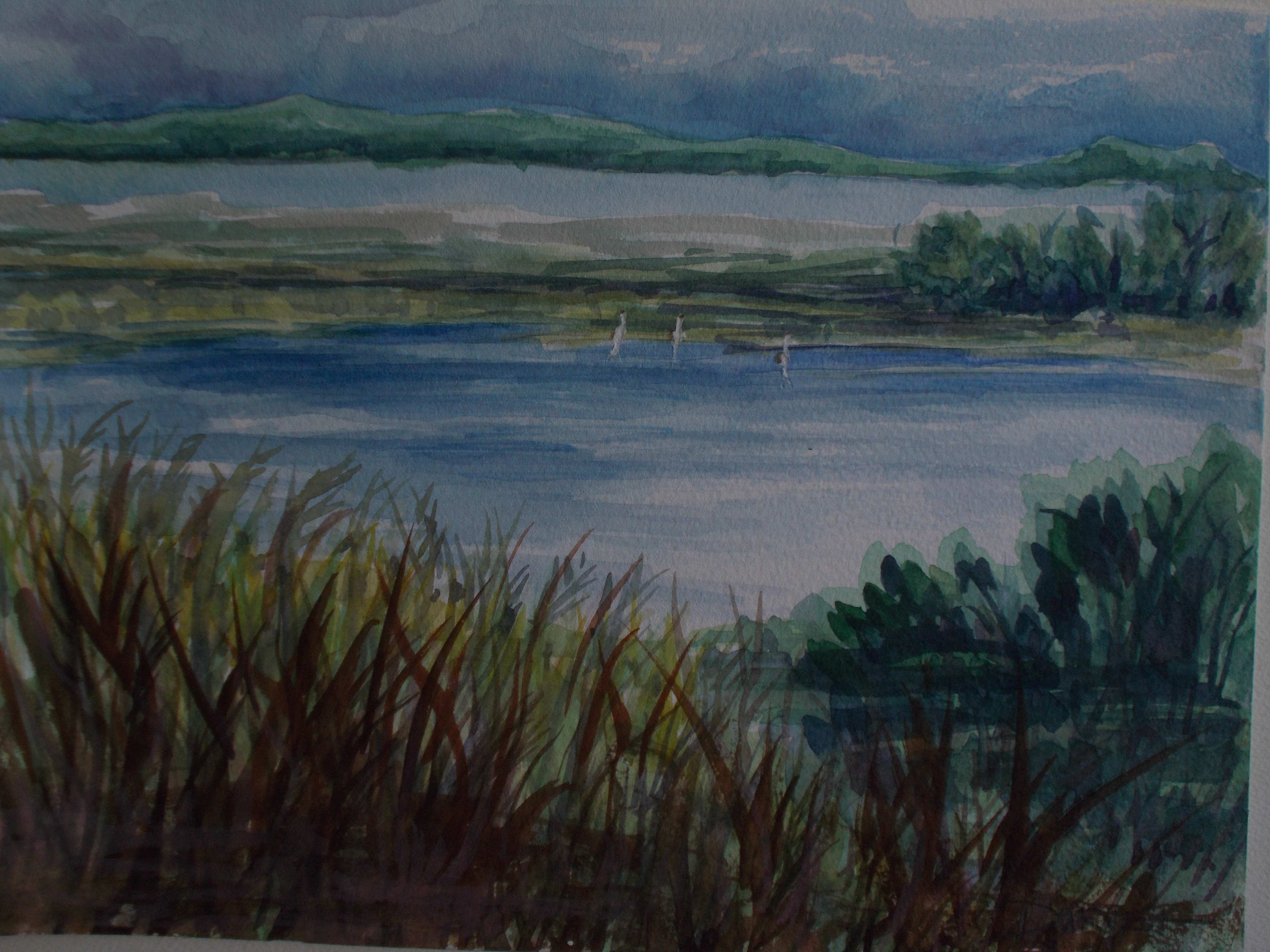 Photo of watercolor painting.