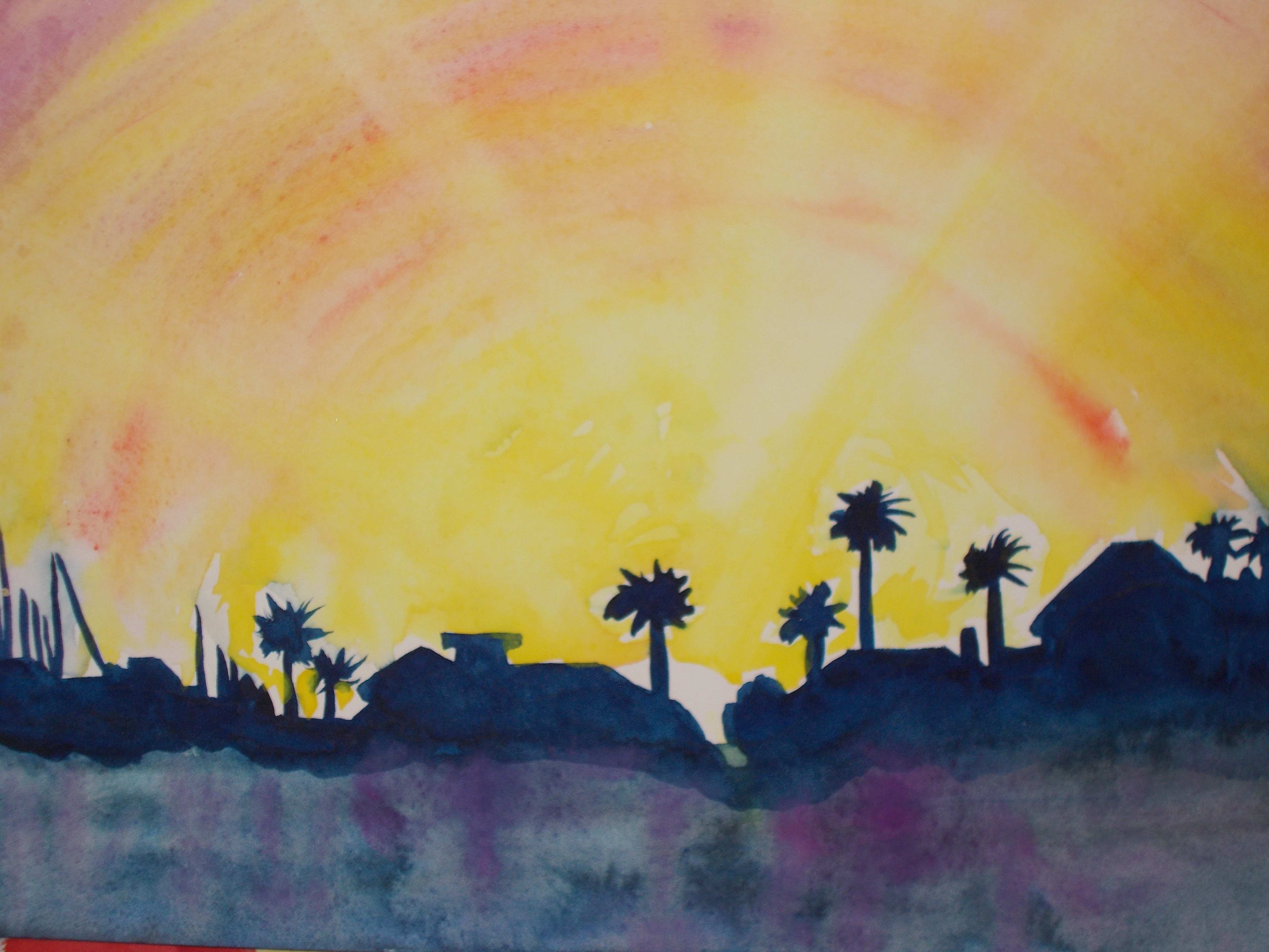 Photo of watercolor painting.